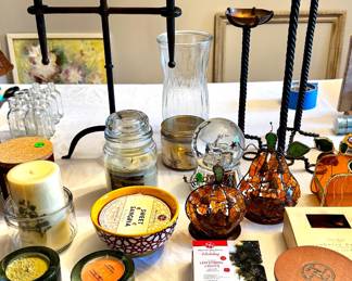Candle holders & candles