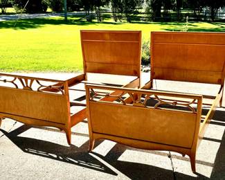 Vintage MC twin bed frames