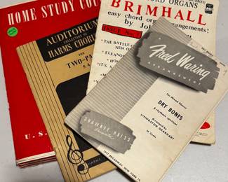 Vintage music sheets