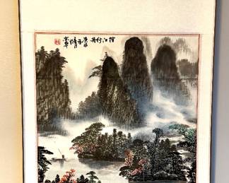 Oriental wall hanging 