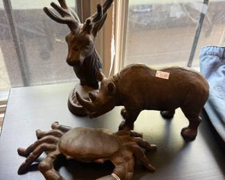 Cast Iron Crab Figurine