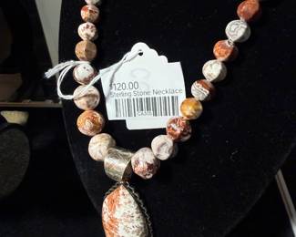 Sterling Stone Necklace