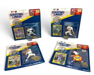 Kenner 1991 MLB Starting Lineup Figurines w Collectible Coin