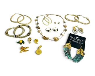 Monet  More Gold Toned Hoop Earrings, Pins,  More