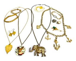 Gold Toned Necklaces, Bracelets, Rings,  More