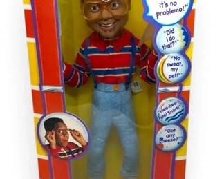 Family Matters Urkel Talking PullString Doll 1991 Sealed In Box