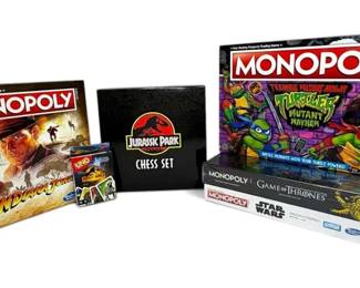 Movie  Television Monopoly  More Jurassic Park, Star Wars, Indiana Jones, Game Of Thrones