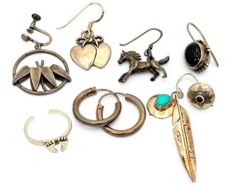 Sterling Silver Earrings 18g Total
