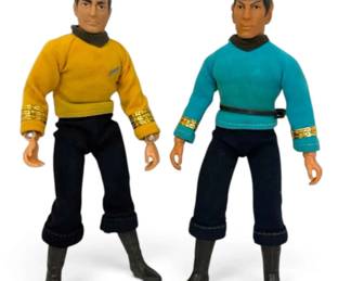 Mego Star Trek Spock  Captain Kirk 1970s Figures