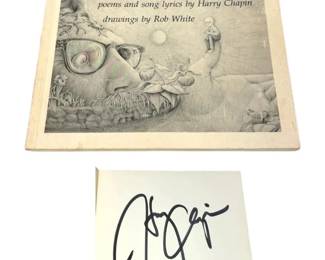 Signed LookingSeeing  Harry Chapin Poetry Book