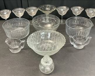 Glass Bowls, Barware, More