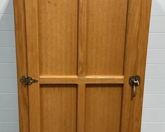 05 White Clad solid oak ice chest