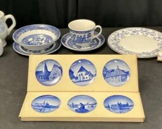 Blue Floral Decor Dishes
