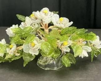 Glass Tabletop Bonsai Trees Flowers