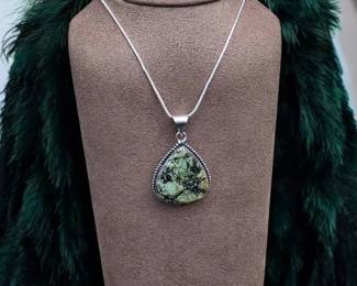 Chrysocolla Pendant Necklace