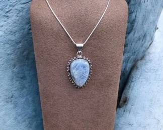 Blue Kyanite Pendant Necklace