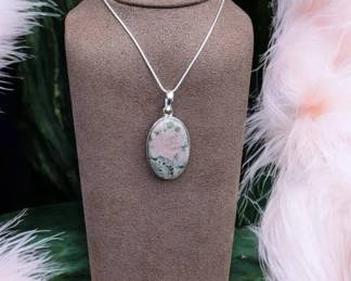 Colbalt Calcite Pendant Necklace