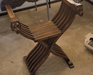Savonarola Chair (also known as a Curule chair or Dante chair).