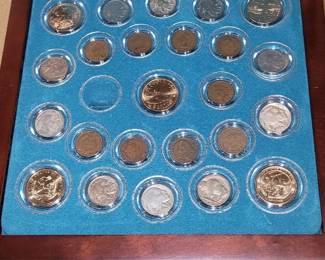 Three Centuries of Native American Coins. Includes 5 Sacagawea Dollars (2000, 2015,