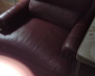 Leather armchair