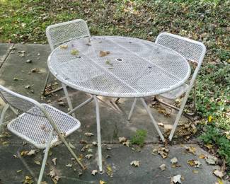 Patio table and chairs