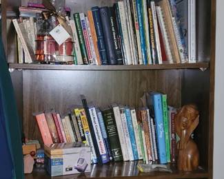 Books and bookshelf