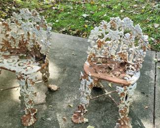 Cast iron chairs