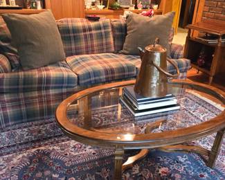 Plaid sofa