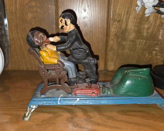 Vintage cast iron mechanical bank