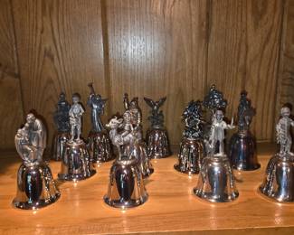 Danbury Mint silverplate bell collection
