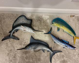 Authentic Fish Mounts from “King Sailfish Mounts, inc” Pompano Beach Florida