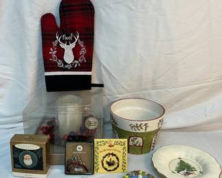 Vintage Christmas ornaments and decor