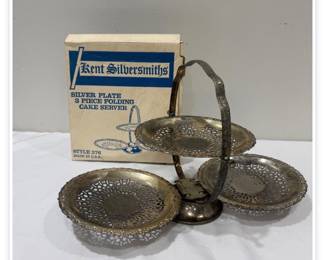 Silver plate cake server