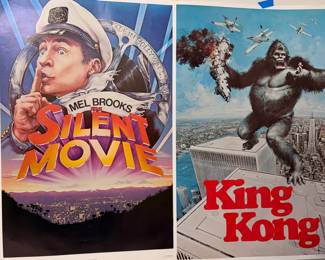 Mel Brooks silent movie and King Kong Vintage posters