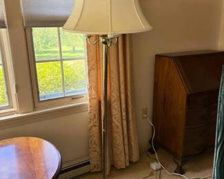 314 brassfloorlampwithfabricshade