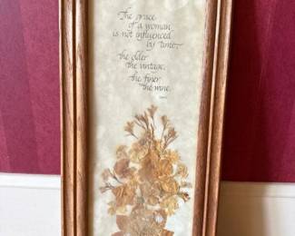 070 8x16framedpressedflowerwallart