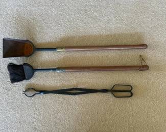 386 vintagefireplacetoolsshovelbrushton
