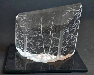 341 glasssculpturewithforestscene