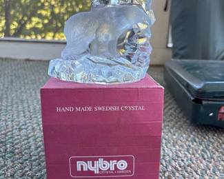 457 nybrocrystalswedishpolarbearfigurin