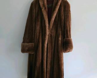 016 vintagefauxfurcoatwithsatinlining