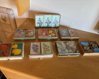 262 collectionofvintageplayingcardsets
