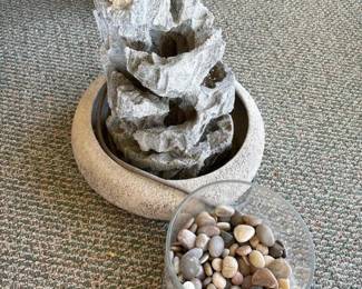 492 cascadingstonestyletabletopfountain