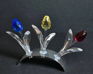 337 swarovskicrystaltulipflowersfigurine