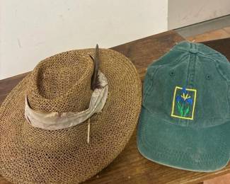 347 strawwesternhatwithfeatherbandand
