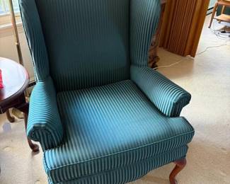 316 upholsteredwingbackchairinqueenanne