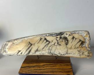 022 wildlifescrimshawsledrunnerartifact