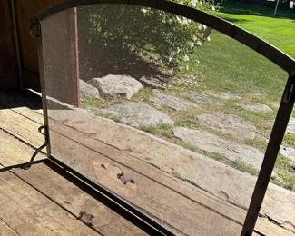 435 metalmeshfireplacescreenwitharched