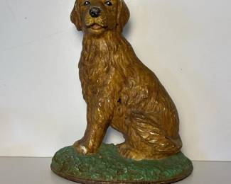 098 castironretrieverdogdoorstop