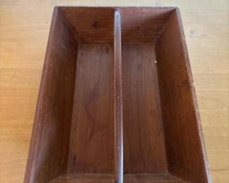 264 vintagewoodencutlerytray