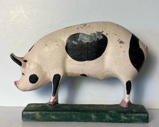 005 castironspottedpigdoorstop